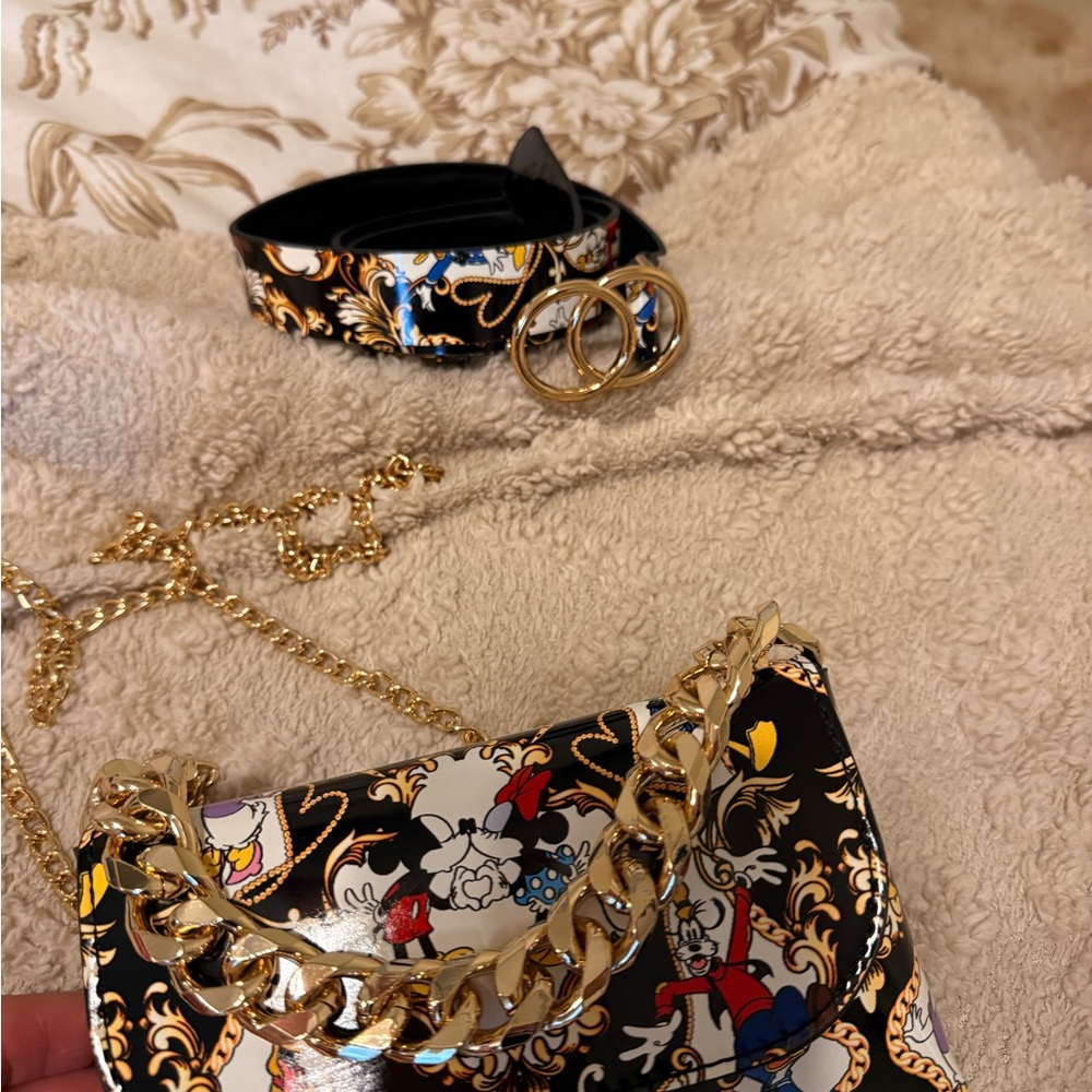 Aldo D100 beltbag Disney Character Clutch - Black, Gold, and Blue - Picture 6 of 6